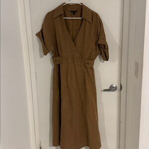 Banana Republic Tan Collared Dress